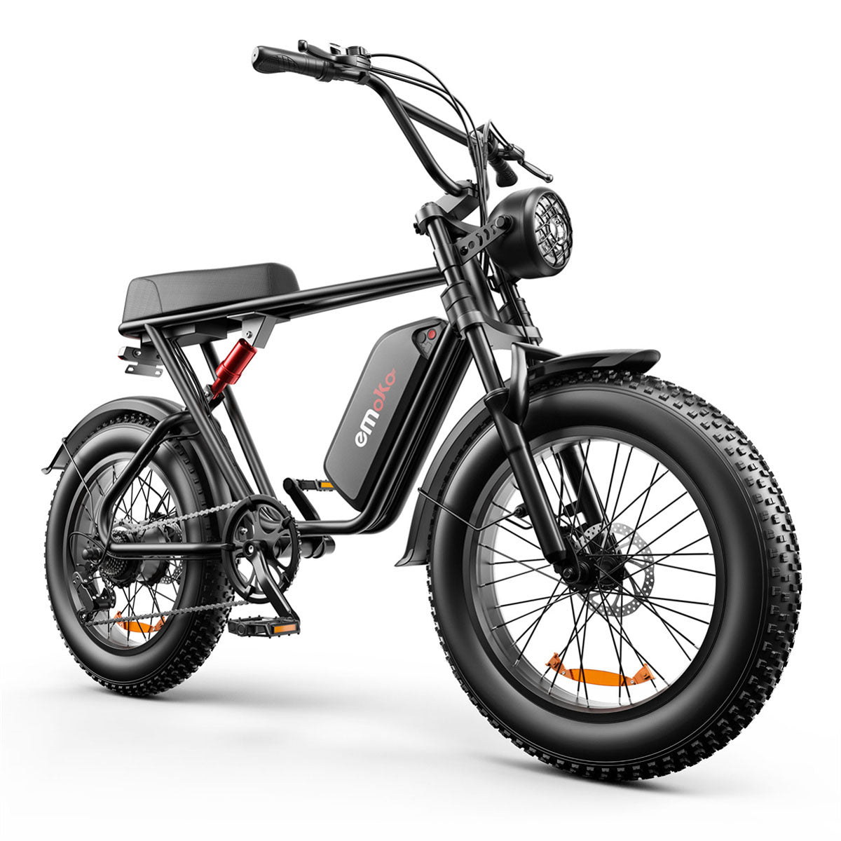 Emoko C91 Electric Bike | Black & Black Seat 3