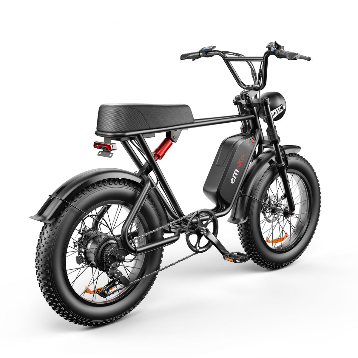 Emoko C91 Electric Bike | Black & Black Seat Back